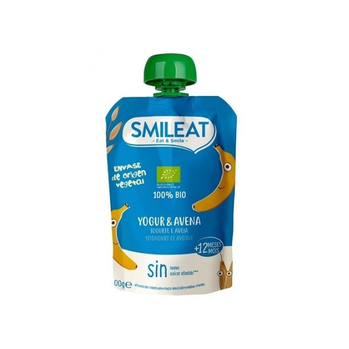 Smileat yogur&avena pouch 100g