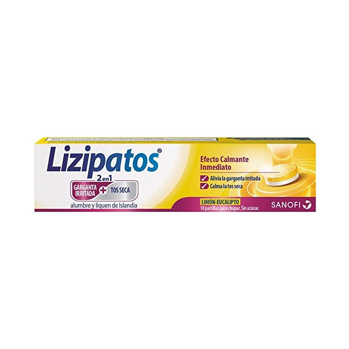 Lizipatos lemon 2 en 1 18 pastillas