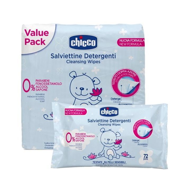 Chicco toallitas humedas pack 3x72uds
