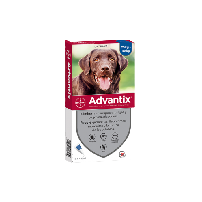 Advantix pipeta individual 25 a 40kg