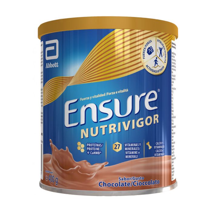 Ensure nutrivigor chocolate lata 400 grs promoción