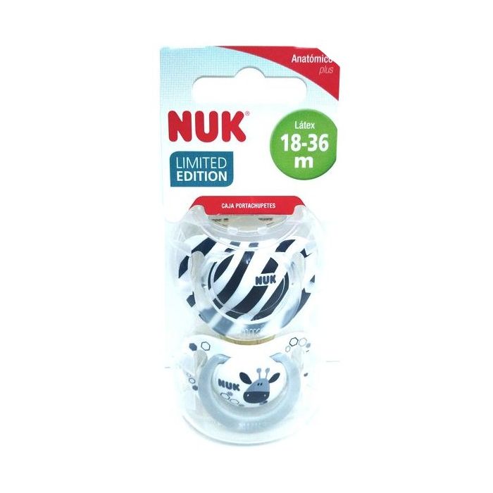 Chupete safari 0-6 m latex nuk 2 unidades