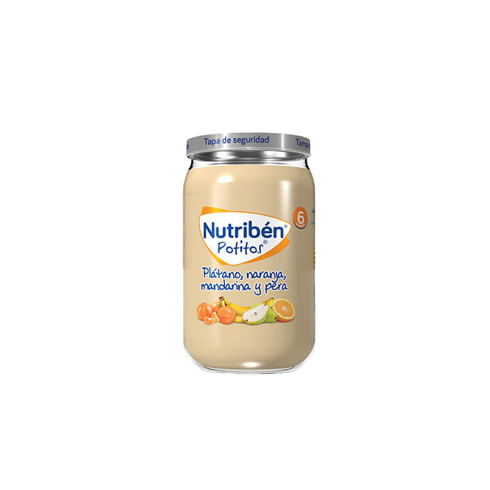 Nutriben platano naranja mandarina y pera potito