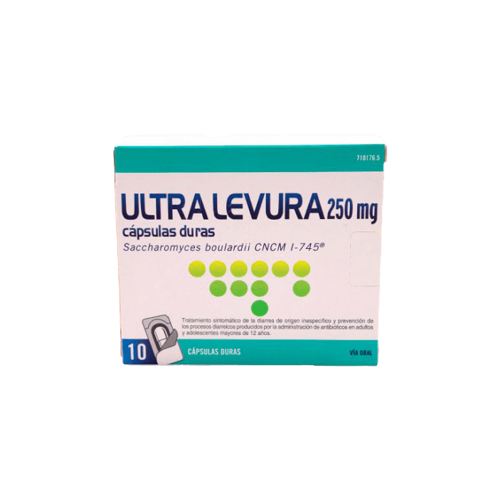 Ultra-levura 250 mg 10 capsulas (blister)