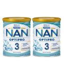 Pack Duplo Nestlé Nan Optipro 3 Leche Crecimiento 800g + 800g
Leche de crecimiento apta para niños/as a partir de 1 año.