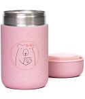En acero inoxidables, aguanta hasta 6 horas la temperatura (frío y calor). Con cierre de rosca hermético para que puedas transportarlo con facilidad y con colgador de goma. ¡Genial para salir a comer fuera de casa con tu bebé!
Contiene un termo rosa de 3
