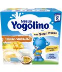NESTLE IOGOLINO PETIT FRUTAS VARIADAS 100 G 4 TARRINAS es un producto lácteo infantil elaborado con ingredientes específicos y adaptados para niños mayores de 8 meses.