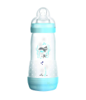 MAM Easy Start 2 Biberones Anticólico 320 ml 0 Meses + Flujo 3 es un biberón adecuado para bebés de 0 meses en adelante. Es ideal para bebés que están pasando de la lactancia materna a la alimentación con biberón.