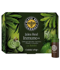 Black Bee Inmuno + es un complemento alimenticio a base de Jalea Real, extracto seco de Equinácea,extracto seco de Acerola (vitamina C), extracto de própolis y extracto seco del hongo Reishi,conocido por sus propiedades moduladoras del sistema inmunitario