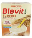 Blevit plus Superfibra 5 Cereales es una papilla elaborada a partir de trigo integral, arroz integral, avena, cebada y centeno, y fructooligosacáridos e inulina, que ayudan a normalizar el tránsito intestinal de una forma natural. Su adecuada mezcla de ce