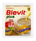Blevit plus ColaCao®, es una papilla elaborada a partir de la mezcla equilibrada de 5 cereales (trigo, arroz, avena, cebada y centeno) y Cola Cao®, que ayuda a incrementar el valor nutricional y energético de la papilla proporcionando un agradable sabor.