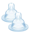 Tetinas MAM baby para leche con cereales ya que tienen abertura u orificio en x que permite un mayor flujo y densidad de leche con cereales mucho mas densa. Con silicona de mayor calidad y resistencia.