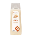Gel de baño de Avena con pH neutro para la piel, testado dermatológicamente, con agentes tensioactivos limpiadores y extracto de Avena.