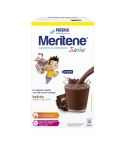 Meritene junior sabor chocolate es el complemento nutricional perfecto para suplir las necesidades de proteínas, vitaminas y minerales que los niños necesitan cuando no comen adecuadamente o han pasado enfermedades leves, procesos de ortodoncia, ansiedad