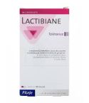 Lactibiane Tolérance contiene 5 cepas microbióticas bien seleccionadas y concentradas a 10 mil millones por sobre y por cápsula.