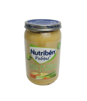 Los potitos® Nutribén® Patata, puerro y zanahoria, a base de puerro, zanahoria, arroz y patata, están elaborados para alimentar a tu bebé a partir de los 6 meses, dentro de una dieta variada.