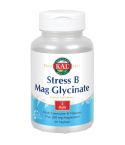 Solaray Stress B Mag Glycinate 60 Cápsulas. Complemento alimenticio a base de glicinato de magnesio y vitaminas del grupo B.