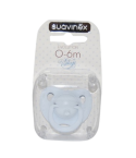 Chupete con tetina fisiologica que gracias a su forma plana permite que quede siempre en la boquita del bebe, ejerciendo la minima presion sobre el paladar.