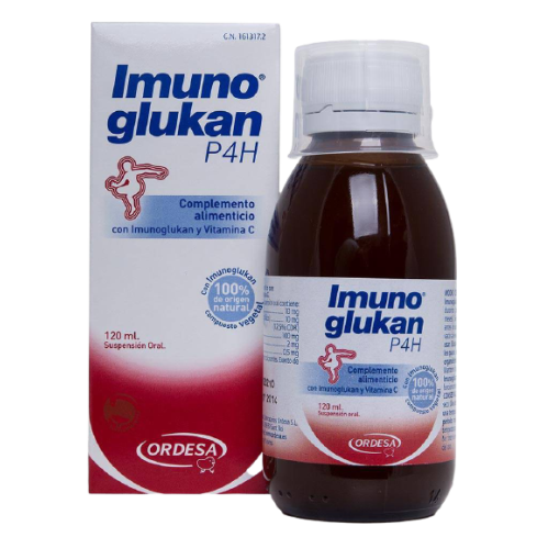 Imunoglukan P4H es un complemento alimenticio a base de Imunoglukan y vitamina C que puede resultar de utilidad para ayudar a potenciar el correcto funcionamiento de las defensas naturales.