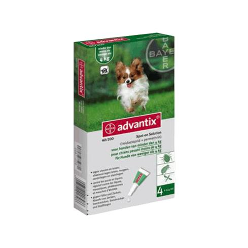 La pipeta Advantix es un excelente repelente externo para perros que elimina pulgas, piojos, piojos masticadores, mosquitos, moscas de arena y moscas estables.