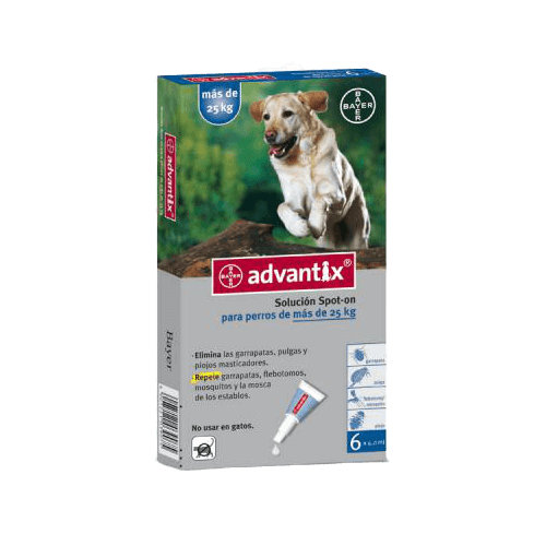 -Los mosquitos y los insectos voladores, como las moscas de arena, los repelen y los matan, lo que reduce la transmisión de enfermedades como la leishmaniasis durante 4 semanas.