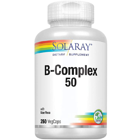 Coenzyme B-complex 50 es un complemento nutricional que combina los cofactores del grupo B en la forma más biodisponible para el organismo, para un óptimo resultado.