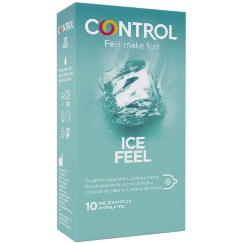Los Preservativos Control Ice Feel 10 uds tienen el refrescante olor y color de la menta. Disfruta de tus relaciones con su aroma excitante y su sugerente color. Dejad que el fresco escalofrío de la menta invada vuestros sentidos y disfrutad juntos de una