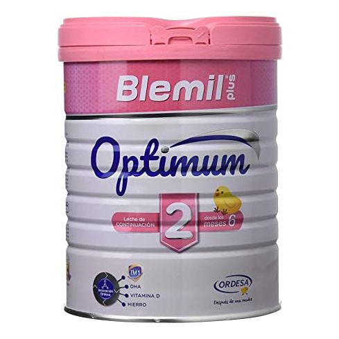 Blemil Plus Optimum 2 800G. Es la innovadora leche de continuación que blemil ha diseñado. Es el resultado de todos nuestros avances tecnológicos y científicos. Con esta leche Blemil ofrece una óptima alimentación a los lactantes y niños de corta edad.