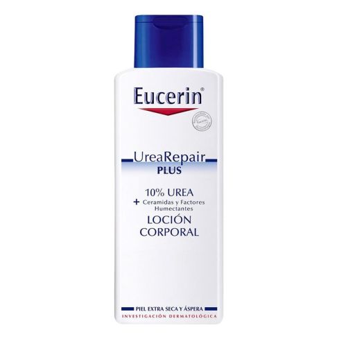 Eucerin Urea Repair Plus 10% Loción 1000 ml. Es una loción reparadora formulada con un 10% de Urea. Está pensada para un alivio inmediato de los síntomas, además de proporcionar 48 horas de hidratación. Alivia los síntomas producidos por la sequedad extre
