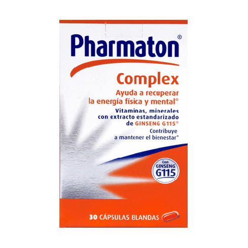 Pharmaton Complex 30 tabletas recubiertas con vitaminas y ginseng energético de los laboratorios Sanofi es un suplemento nutricional en forma de cápsulas que están indicadas principalmente para aquellas personas que necesitan recuperar energía y mejorar e