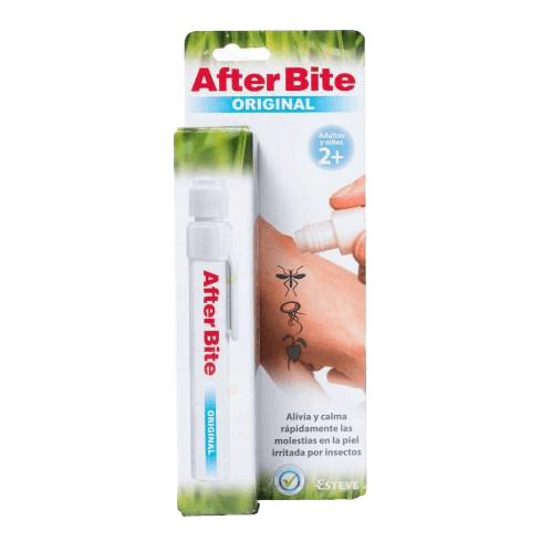 After Bite Original ORIGINAL 14ML es una crema en barra que alivia y calma rápidamente la irritación causada por picaduras de insectos como mosquitos, avispas, abejas o tábanos.