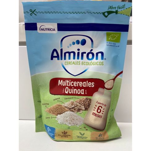 Almirón Multicereales con Quinoa contiene ingredientes ecológicos (99,9%) obtenidos de campos dedicados a la producción de alimentos para bebés.
Y, durante su producción preservamos al máximo las características de los ingredientes.