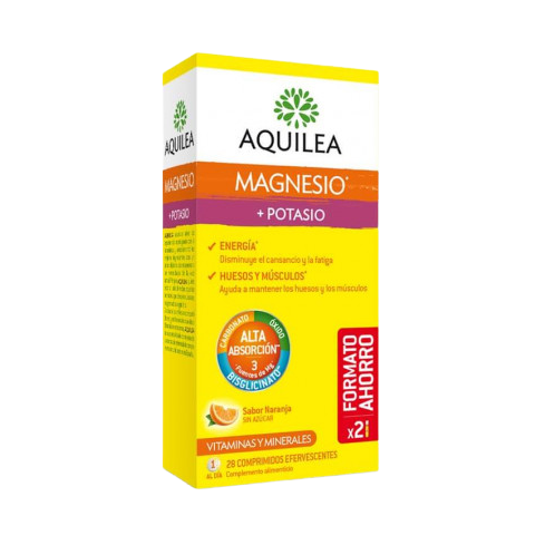Magnesio + Potasio Aquilea efervescente está indicado para personas activas en déficit de magnesio, jóvenes deportistas o que realicen esfuerzos físicos fuera de lo normal que tienen un consumo más elevado de magnesio, así como fumadores y personas someti