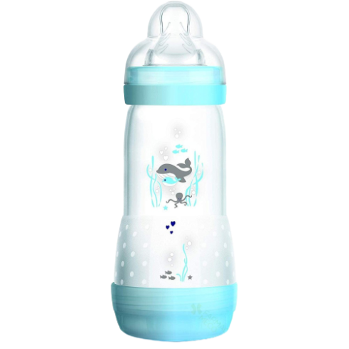 Biberón MAM Baby Bottle. Tetina de silicona. +4 meses.