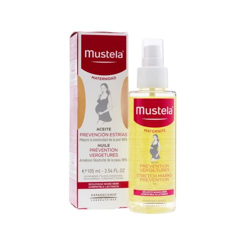 Mustela 9 meses aceite estrías spray es un producto específicamente pensado para mujeres embarazadas o que acaban de ser madres. Este producto contribuye a prevenir la aparición de estrías y a reducir su aspecto gracias a productos 100% naturales, como el