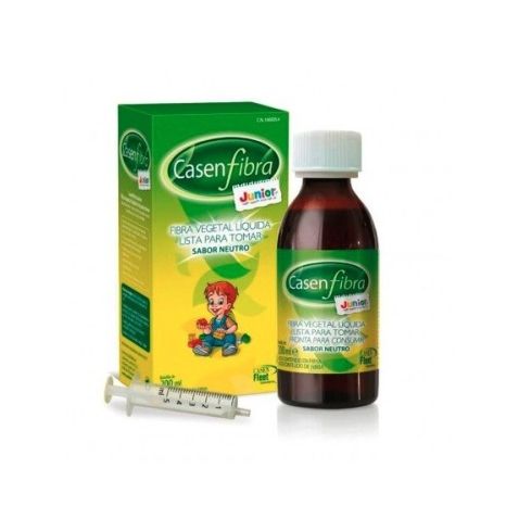 CasenFibra Junior Fibra Vegetal Líquida Sabor Neutro 200ml sirve para regular el tránsito intestinal de los niños y además posee un efecto saciante. Disminuye los niveles de glucosa y colesterol, adquiriendo un equilibrio perfecto en la flora intestinal.