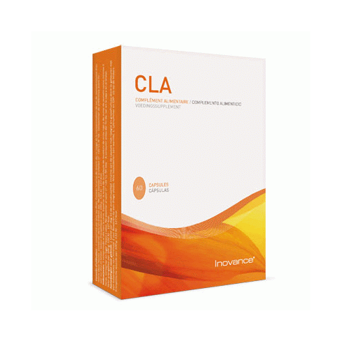 CLA + de Inovance es un complemento alimenticio a base de ALC de semillas de cártamo, cromo y guaraná. Te ayuda a perder peso al actuar sobre la grasa localizada.