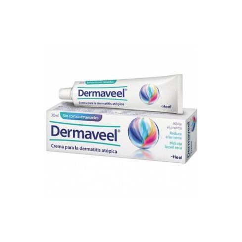 Dermaveel es un producto sanitario para el tratamiento complementario de la dermatitis atopica y otras dermatosis de origen desconocido asociadas a la piel seca, al eritema(enrojecimiento) y al prurito(picor)