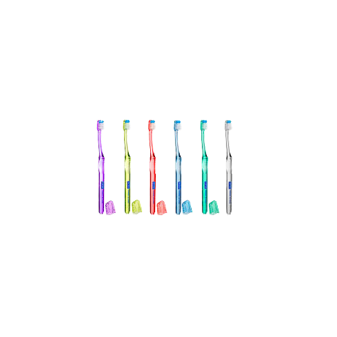VITIS® medio access es un cepillo dental con filamentos de dureza media para eliminar eficazmente el biofilm oral(placa bacteriana) y cabezal de tamaño reducido, específico para para boca pequeñas y para acceder a las zonas de difícil acceso.