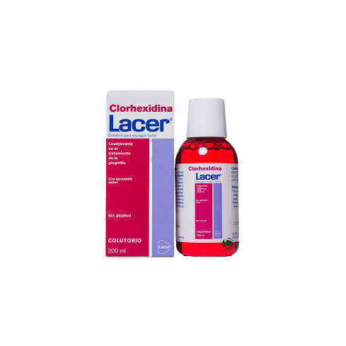 Clorhexidina LACER es un eficaz antiséptico de amplio espectro frente a los microorganismos de la placa bacteriana y con sabor agradable. Su acción es rápida y mantiene su efecto durante un largo período de tiempo, evitando la posible recolonización bacte