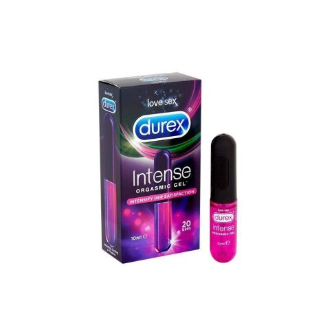 Gel lubricante Intense Orgasmic de Durex especialmente diseñado para intensificar el orgasmo y que disfrutes al máximo de tus relaciones sexuales. ¡Sensación de frescor, calor u hormigueo!