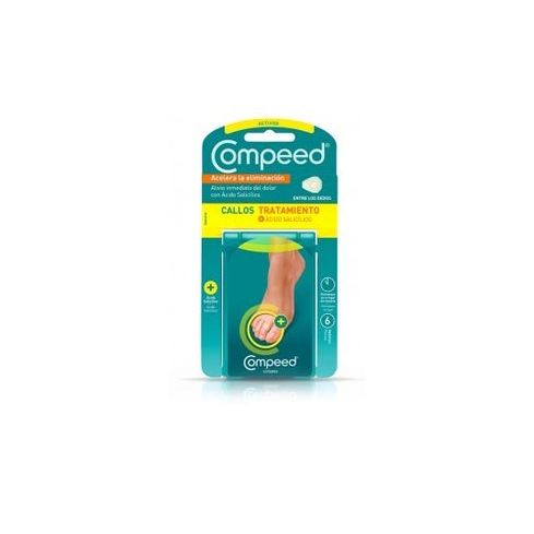 Los apósitos Compeed® Callos Protección – Medianos, con su tecnología hidrocoloide actúan como una segunda piel formando un gel protector.