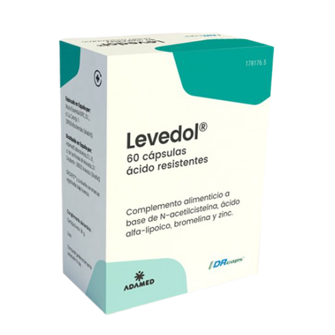 Levedol es un suplemento nutricional que contiene N-acetilcisteína, Ácido alfa-lipoico, Bromelina y Zinc.
Indicado como coadyuvante a los tratamientos de problemas relacionados con la endometriosis, que afecta a cerca de un 10% de las mujeres en edad r