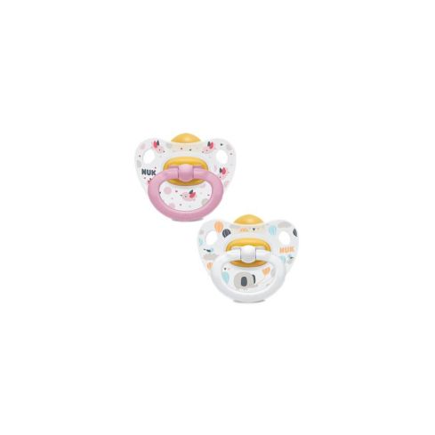 Nuk chupete happy kids 0-6meses latex 2 uds