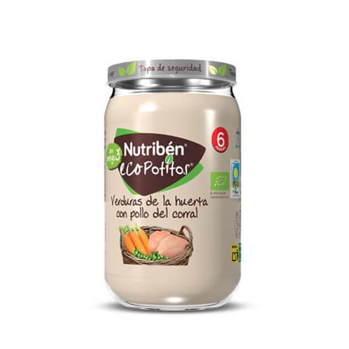 Nutribén® evoluciona y se adapta a ti, por eso amplía su gama de alimentación infantil con los Ecopotitos® Nutribén®, elaborados con ingredientes procedentes de la agricultura ecológica y con 100% aceite de oliva virgen extra. ¡Únicos con omega 3!