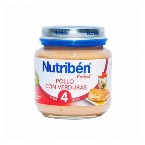 Nutribén® se adapta a las nuevas necesidades de los padres, ampliando su gama exclusiva de Ecopotitos® Nutribén®, con ingredientes procedentes de la agricultura ecológica. El Ecopotito Nutribén® de introducción a las verduras con pollo del corral es de al