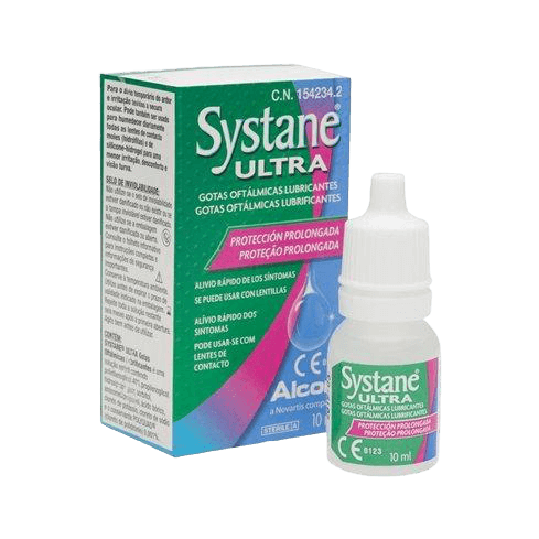 Las gotas para ojos secos Alcon SYSTANE ULTRA 10ML proporcionan un alivio temporal del ardor, la irritación y la sequedad de los ojos. Es un gran complemento también para el cuidado de nuestras lentes a través de su hidratación, tanto en lentes de contact