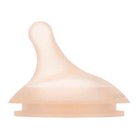 Tetina anticólicos, suave y de silicona con flujo variable. Se puede ajustar el flujo a través de una simple rotación del biberón. Para bebés con 3+ meses. Embalaje con 2 unidades.