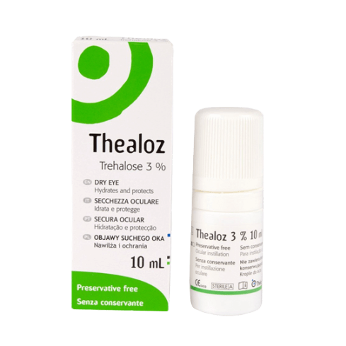 Solución oftálmica acuosa, ideal para humedecer y proteger el ojo de la sequedad. Su ingrediente principal es la trehalosa, una sustancia natural con propiedades protectoras, antioxidantes e hidratantes.