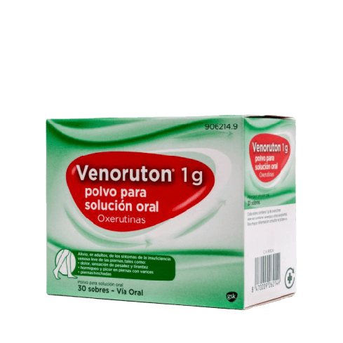 Para quien está indicado Venoruton Venuruton está indicado, en adultos, para el alivio de los síntomas relacionados con la insuficiencia venosa leve de las extremidades inferiores, como dolor, sensación de pesadez, opresión, hormigueo y picazón en las pi